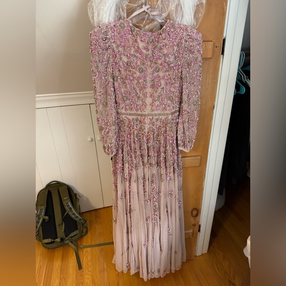 Mac Duggal Rose Sequin Floor Length Dress - Picture 5 of 9